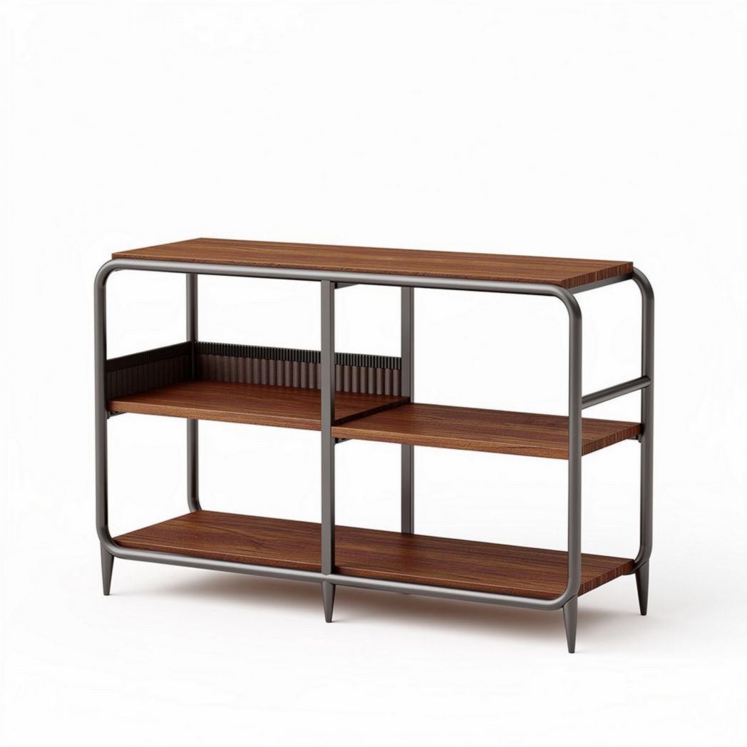 Mobili in legno e metallo per soggiorno con dimensioni 80 x 40 x 75cm